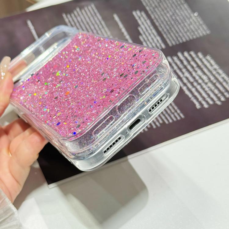 Custodia per telefono in TPU e resina epossidica con glitter e paillettes, For iPhone Air