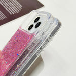 Custodia per telefono in TPU e resina epossidica con glitter e paillettes, For iPhone 17 Pro Max, For iPhone 17 Pro, For iPhone 17