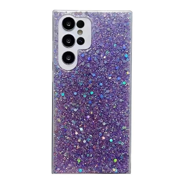 Custodia per telefono in TPU e resina epossidica con glitter e paillettes, For Samsung Galaxy S26+ 5G, For Samsung Galaxy S26 Ultra 5G, For Samsung Galaxy S26 5G