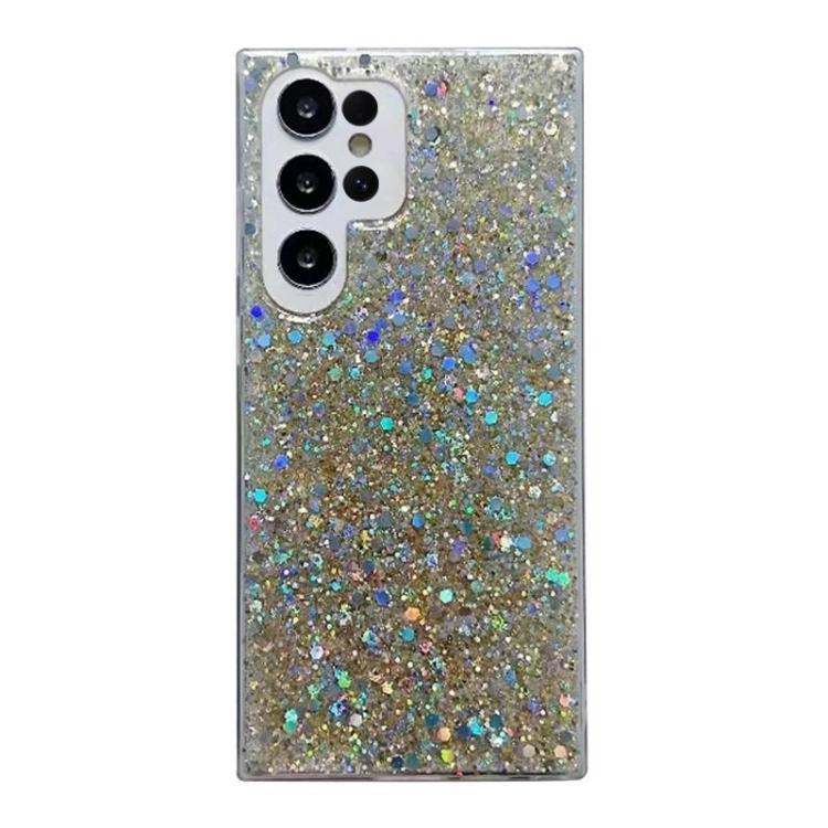 Custodia per telefono in TPU e resina epossidica con glitter e paillettes, For Samsung Galaxy S26+ 5G, For Samsung Galaxy S26 Ultra 5G, For Samsung Galaxy S26 5G