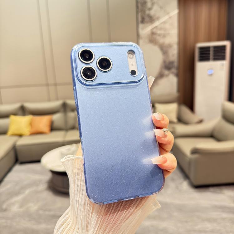 Custodia per telefono in TPU tinta unita con glitter effetto gelatina, For iPhone 17e / 16e, For iPhone 17 Pro Max