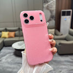 Custodia per telefono in TPU tinta unita con glitter effetto gelatina, For iPhone 17e / 16e, For iPhone 17 Pro Max