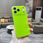 Custodia per telefono in TPU tinta unita con glitter effetto gelatina, For iPhone 17 Pro, For iPhone 17