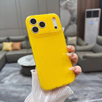 Custodia per telefono in TPU tinta unita con glitter effetto gelatina, For iPhone 17 Pro, For iPhone 17