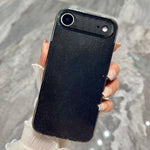 Custodia per telefono in TPU tinta unita con glitter effetto gelatina, For iPhone Air