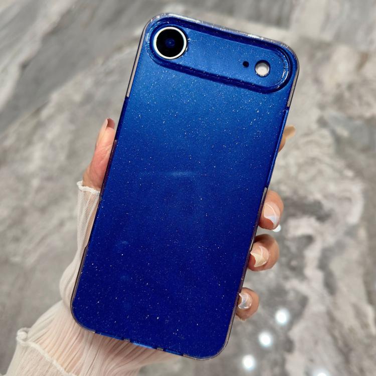 Custodia per telefono in TPU tinta unita con glitter effetto gelatina, For iPhone Air