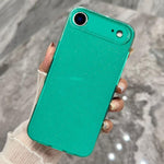 Custodia per telefono in TPU tinta unita con glitter effetto gelatina, For iPhone Air