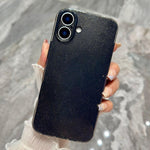 Custodia per telefono in TPU tinta unita con glitter effetto gelatina, For iPhone 17 Pro, For iPhone 17