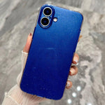 Custodia per telefono in TPU tinta unita con glitter effetto gelatina, For iPhone 17 Pro, For iPhone 17
