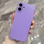 Custodia per telefono in TPU tinta unita con glitter effetto gelatina, For iPhone 17 Pro, For iPhone 17
