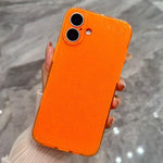 Custodia per telefono in TPU tinta unita con glitter effetto gelatina, For iPhone 17 Pro, For iPhone 17