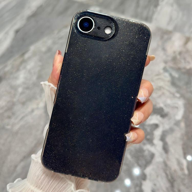 Custodia per telefono in TPU tinta unita con glitter effetto gelatina, For iPhone 17e / 16e, For iPhone 17 Pro Max