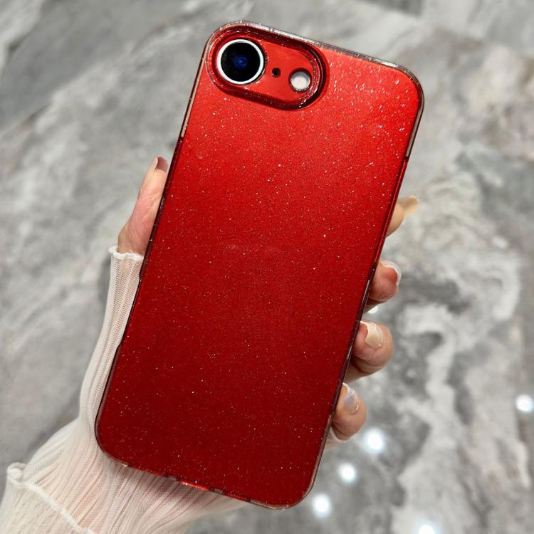 Custodia per telefono in TPU tinta unita con glitter effetto gelatina, For iPhone 17e / 16e, For iPhone 17 Pro Max