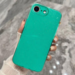 Custodia per telefono in TPU tinta unita con glitter effetto gelatina, For iPhone 17e / 16e, For iPhone 17 Pro Max