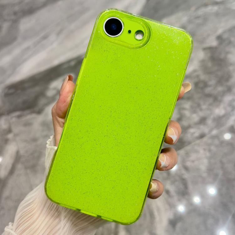 Custodia per telefono in TPU tinta unita con glitter effetto gelatina, For iPhone 17e / 16e, For iPhone 17 Pro Max