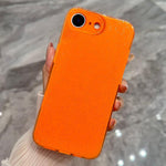 Custodia per telefono in TPU tinta unita con glitter effetto gelatina, For iPhone 17e / 16e, For iPhone 17 Pro Max
