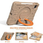 Custodia per tablet antiurto con supporto girevole ad anello magico e tracolla., For iPad 2026 / 2025 / Air 11 2026 / 2025, For iPad 10.2 2022 / 2021 / 10.5