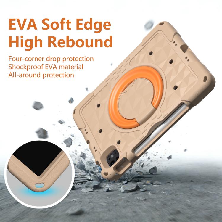 Custodia per tablet antiurto con supporto girevole ad anello magico e tracolla., For iPad 2026 / 2025 / Air 11 2026 / 2025, For iPad 10.2 2022 / 2021 / 10.5