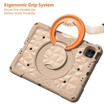 Custodia per tablet antiurto con supporto girevole ad anello magico e tracolla., For iPad 2026 / 2025 / Air 11 2026 / 2025, For iPad 10.2 2022 / 2021 / 10.5
