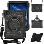 Custodia per tablet antiurto con supporto girevole ad anello magico e tracolla., For iPad 2026 / 2025 / Air 11 2026 / 2025, For iPad 10.2 2022 / 2021 / 10.5