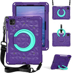 Custodia per tablet antiurto con supporto girevole ad anello magico e tracolla., For iPad 2026 / 2025 / Air 11 2026 / 2025, For iPad 10.2 2022 / 2021 / 10.5