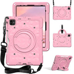 Custodia per tablet antiurto con supporto girevole ad anello magico e tracolla., For iPad 2026 / 2025 / Air 11 2026 / 2025, For iPad 10.2 2022 / 2021 / 10.5