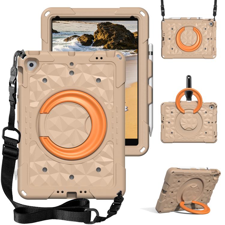 Custodia per tablet antiurto con supporto girevole ad anello magico e tracolla., For iPad 2026 / 2025 / Air 11 2026 / 2025, For iPad 10.2 2022 / 2021 / 10.5