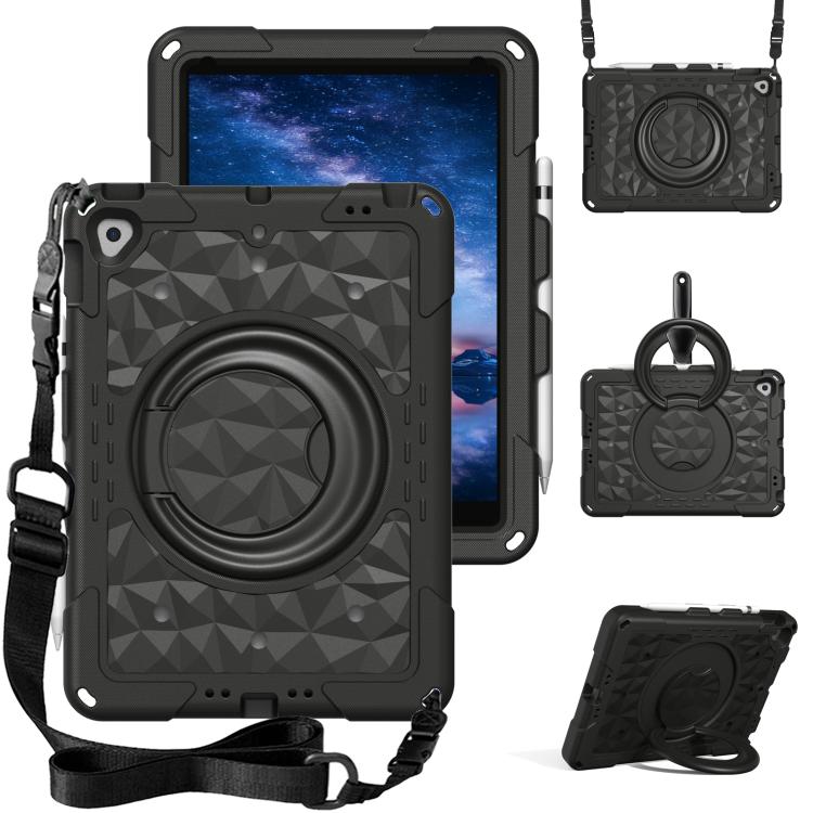 Custodia per tablet antiurto con supporto girevole ad anello magico e tracolla., For iPad 2026 / 2025 / Air 11 2026 / 2025, For iPad 10.2 2022 / 2021 / 10.5