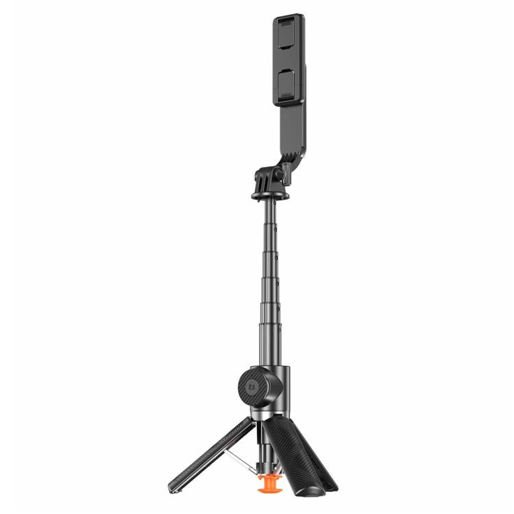 T01 Mini selfie stick per fotografia, treppiede estensibile da 69 cm, telecomando Bluetooth, supporto per telefono