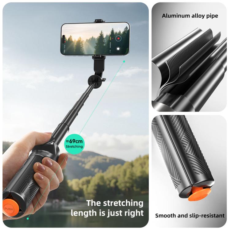 Mini selfie stick treppiede estensibile 69 cm con Bluetooth