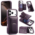 CaseNeo Retro Hinge Folding Wallet Custodia per telefono con retro magnetico, For iPhone 17e / 16e, For iPhone 17 Pro Max, For iPhone 17 Pro, For iPhone 17, For iPhone Air, For iPhone 16 Pro Max