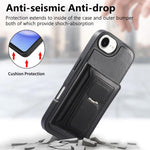 CaseNeo Retro Hinge Folding Wallet Custodia per telefono con retro magnetico, For iPhone 17e / 16e, For iPhone 17 Pro Max, For iPhone 17 Pro, For iPhone 17, For iPhone Air, For iPhone 16 Pro Max