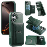 CaseNeo Retro Hinge Folding Wallet Custodia per telefono con retro magnetico, For iPhone 16 Pro, For iPhone 16 Plus, For iPhone 16, For iPhone 15 Pro Max, For iPhone 15 Pro, For iPhone 15 Plus