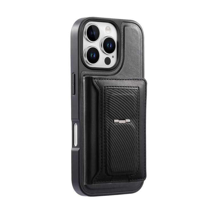 CaseNeo Retro Hinge Folding Wallet Custodia per telefono con retro magnetico, For iPhone 16 Pro, For iPhone 16 Plus, For iPhone 16, For iPhone 15 Pro Max, For iPhone 15 Pro, For iPhone 15 Plus
