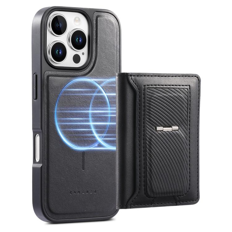 CaseNeo Retro Hinge Folding Wallet Custodia per telefono con retro magnetico, For iPhone 16 Pro, For iPhone 16 Plus, For iPhone 16, For iPhone 15 Pro Max, For iPhone 15 Pro, For iPhone 15 Plus