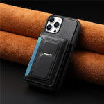 CaseNeo Retro Hinge Folding Wallet Custodia per telefono con retro magnetico, For iPhone 16 Pro, For iPhone 16 Plus, For iPhone 16, For iPhone 15 Pro Max, For iPhone 15 Pro, For iPhone 15 Plus
