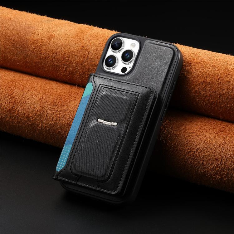 CaseNeo Retro Hinge Folding Wallet Custodia per telefono con retro magnetico, For iPhone 16 Pro, For iPhone 16 Plus, For iPhone 16, For iPhone 15 Pro Max, For iPhone 15 Pro, For iPhone 15 Plus