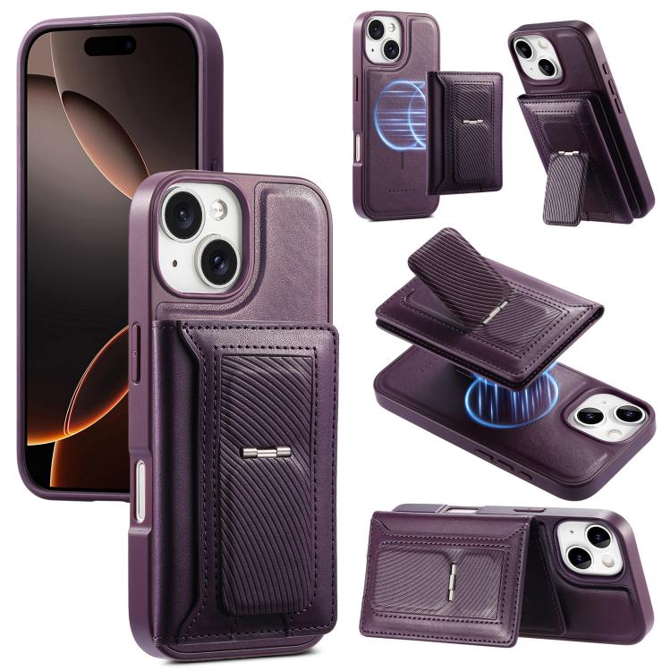 CaseNeo Retro Hinge Folding Wallet Custodia per telefono con retro magnetico, For iPhone 15, For iPhone 14, For iPhone 14 Pro, For iPhone 14 Pro Max, For  iPhone 13 Pro Max, For iPhone 13 Pro
