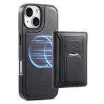 CaseNeo Retro Hinge Folding Wallet Custodia per telefono con retro magnetico, For iPhone 13