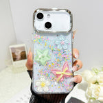 Custodia per telefono in resina epossidica con farfalle 3D glitterate, For iPhone 15 Pro, For iPhone 15 Plus, For iPhone 15