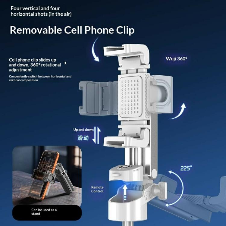 Treppiede estensibile con telecomando Bluetooth per smartphone