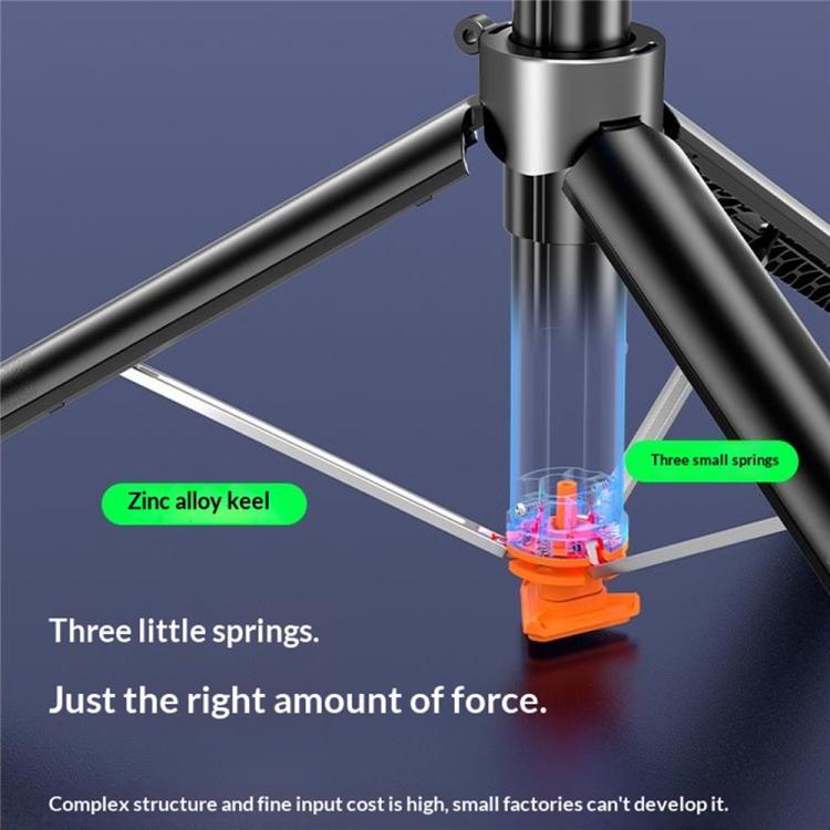 T02TK Bluetooth Remote Control Phone Tripod Stand 360 Degrees Rotation Selfie Stick Tripod