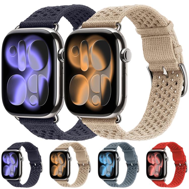 Cinturino per orologio lavorato a maglia traforata, For Apple Watch 46mm / 49mm / 45mm / 44mm, For Apple Watch 42mm / 41mm / 40mm / 38mm