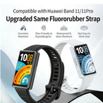 Cinturino per orologio in gomma fluorurata tinta unita con fibbia a sgancio rapido., For Huawei Watch Band 11 / Band 11 Pro