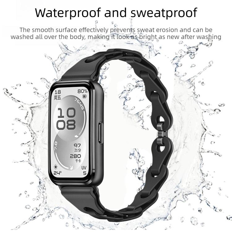 Cinturino per orologio in silicone con bracciale traforato alla moda, For Huawei Watch Band 11 / Band 11 Pro