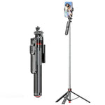 F05 Supporto per telefono con telecomando estensibile per selfie stick e treppiede per fotografia e vlogging, F05