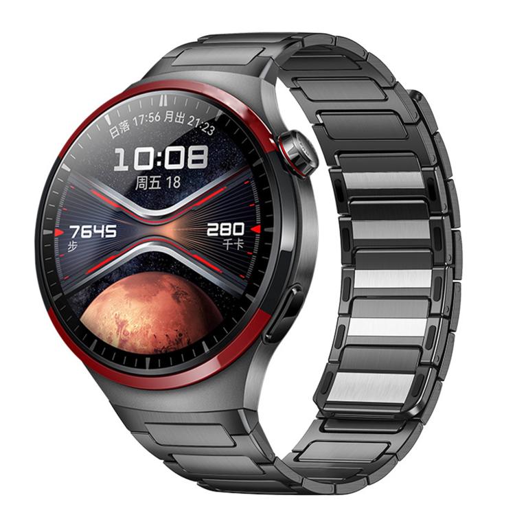 Interfaccia a pulsante, cinturino magnetico a forma di I in acciaio inossidabile., For Huawei Watch 4 Pro
