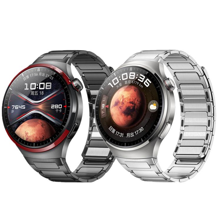Interfaccia a pulsante, cinturino magnetico a forma di I in acciaio inossidabile., For Huawei Watch 4 Pro