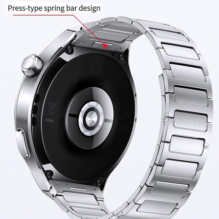 Interfaccia a pulsante, cinturino magnetico a forma di I in acciaio inossidabile., For Huawei Watch 4 Pro
