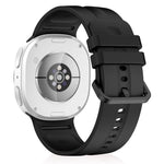 Cinturino in silicone a righe verticali tinta unita per Galaxy Watch9 / 8 / 9 Classic / 8 Classic, Size: L, Size: S